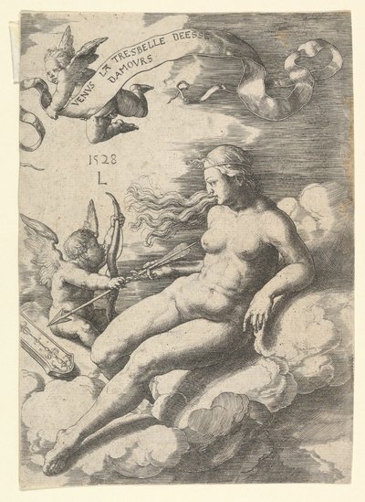 Venus y Cupido, 1528 de Lucas van Leyden