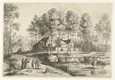 Vista del monasterio capuchino de Tervueren de Lucas van Uden