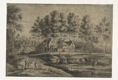Vista del monasterio capuchino de Tervuren de Lucas van Uden