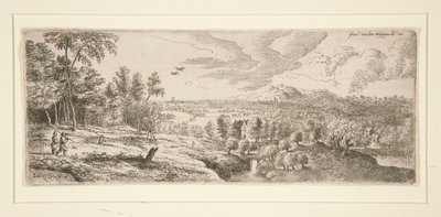 Bosques con vistas a un río de Lucas van Uden