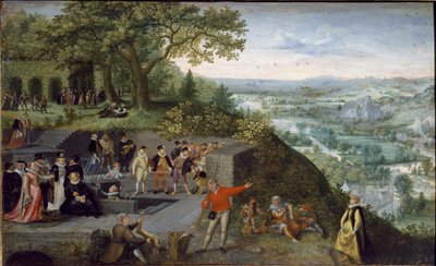 El emperador Rodolfo II en una cura de bebida de Lucas van Valckenborch