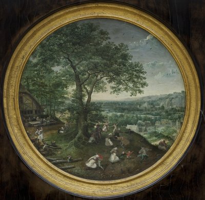 Campesinos celebrando (Kermis) de Lucas van Valckenborch