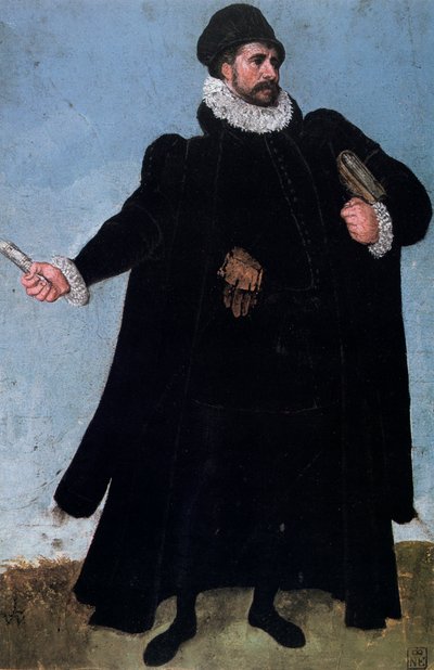 Estudio de un traje, siglo XVI de Lucas van Valckenborch