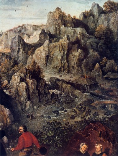 La Fiesta Campestre (detalle), 1576 de Lucas van Valckenborch