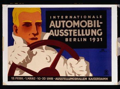 Exposición Internacional de Automóviles, Berlín 1931 de Lucian and Rosen F. (fl.1929) Bernhard
