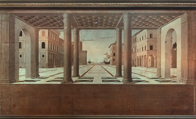 Vista ideal, de Luciano Laurana (1420-1479). de Luciano Laurana