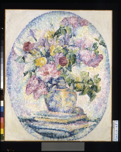 Jarrón de flores, fecha desconocida (óleo sobre lienzo) de Lucie Consturier