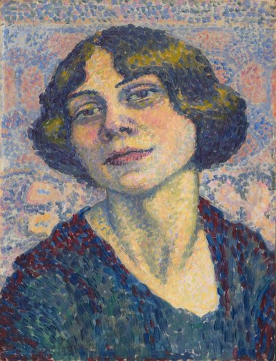 Autorretrato, c.1905-10 (óleo sobre tabla) de Lucie Cousturier