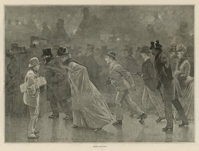 Escarcha y niebla (litografía) de Lucien Davis
