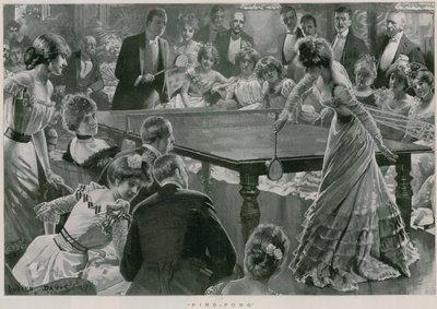 Ping-Pong (litografía) de Lucien Davis