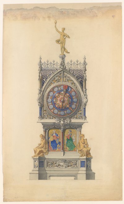 Diseño para Reloj Esmaltado, ca. 1882 de Lucien Falize