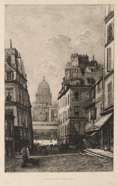 Rue du Haut Pavé en París de Lucien Gautier
