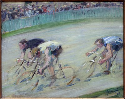 La prisa final. Pintura de Lucien Jonas (1880-1947), óleo sobre lienzo 1905, arte francés, siglo XX. Museo de la Piscina, Roubaix. de Lucien Hector Jonas