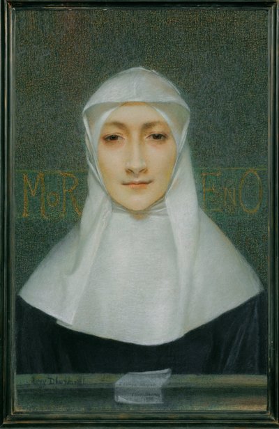 La actriz Marguerite Moreno en la obra de Georges Rodenbach El velo de Lucien Levy-Dhurmer