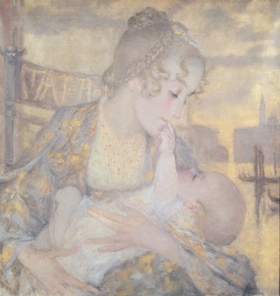 Maternidad o Virgen de Venecia (óleo sobre lienzo) de Lucien Levy Dhurmer