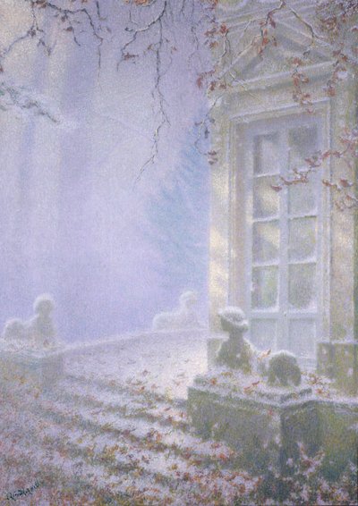 Invierno, Petit Trianon (pastel sobre papel) de Lucien Levy Dhurmer