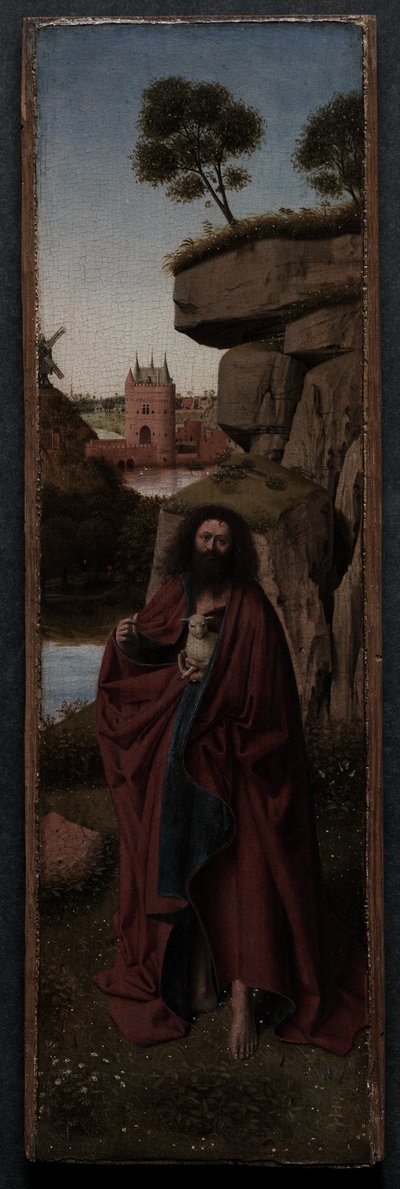 Saint John the Baptist in a Landscape de Lucien Lévy Dhurmer