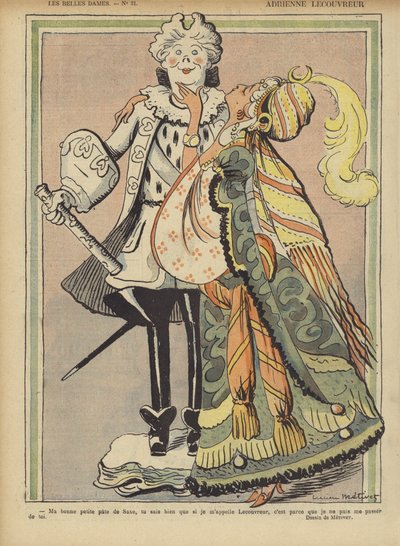 Adrienne Lecouvreur, Ilustración para Le Rire de Lucien Metivet