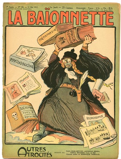 Portada de La Bayoneta, Satírico en Colores de Lucien Metivet