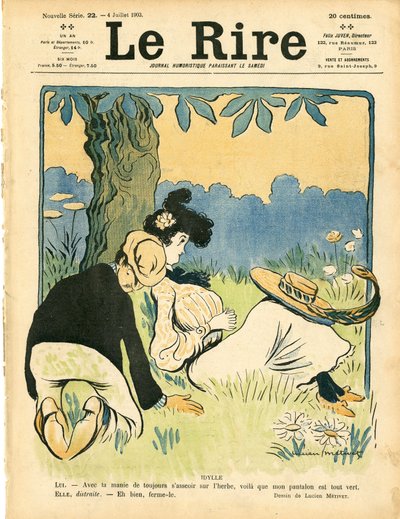 Portada de "Le Rire", Satírico en Colores de Lucien Metivet