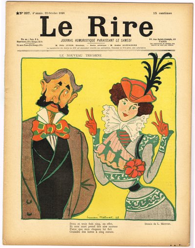 Portada de "Le Rire", Satírico en Colores de Lucien Metivet