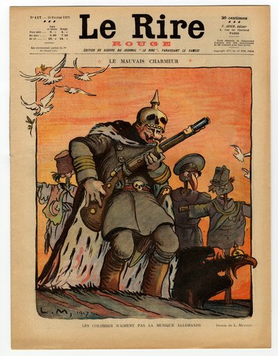 Portada de "Le Rire rouge", Satírico en Colores de Lucien Metivet