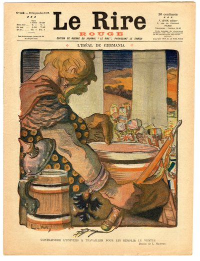 Portada de "La Risa Roja", Satírico en Colores de Lucien Metivet
