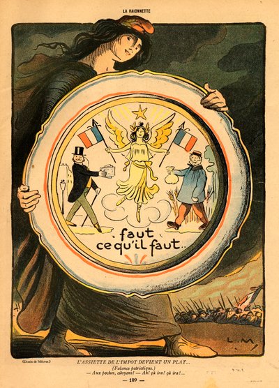 La Baionnette, Satírico en Colores de Lucien Metivet