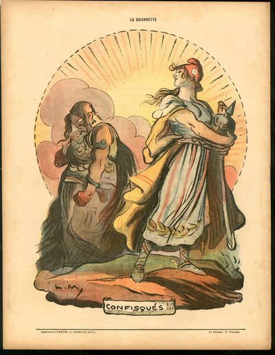 La Baionnette, Satirique en Couleurs, 18.4.1918: guerra del 14-18 de Lucien Metivet
