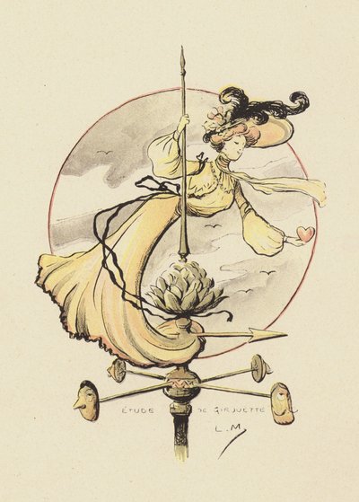 Estudio de una veleta de Lucien Metivet