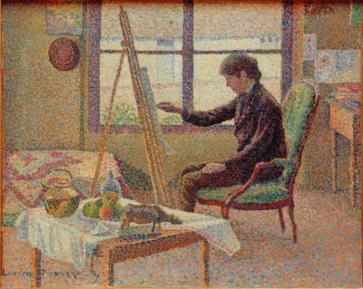 El taller del artista – Retrato del hermano de Lucien Pissarro