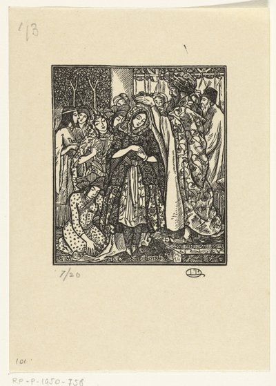 La coronación de Ester de Lucien Pissarro