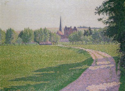 Iglesia de Eragny, 1886 de Lucien Pissarro