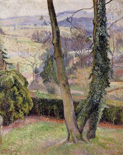 Escarcha y Niebla, Summerleaze, East Knoyle de Lucien Pissarro