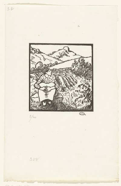 del pastor Bergère C.O. de Mont Tour de Lucien Pissarro