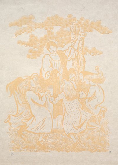 Ilustración 25: La Ronde, 1893 de Lucien Pissarro