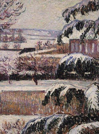 Impresión de nieve, Eragny de Lucien Pissarro