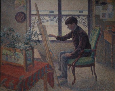 Interior del taller de Lucien Pissarro