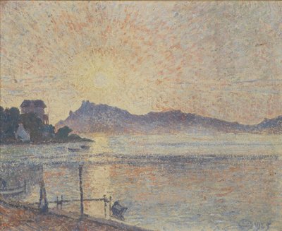 La Pointe de Cougoussa, Atardecer de Lucien Pissarro