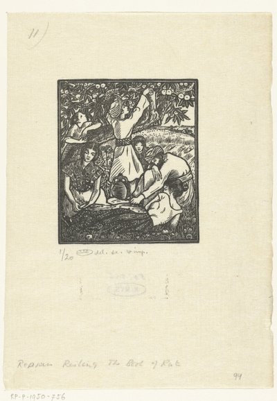 espigadoras en reposo de Lucien Pissarro