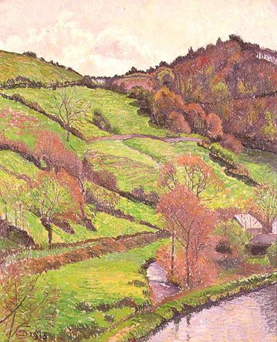 La piscina, Blackpool, Devon de Lucien Pissarro
