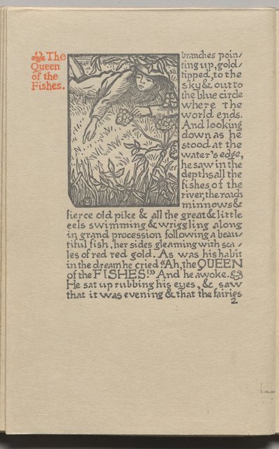 The Queen of the Fishes: Plate 2 de Lucien Pissarro