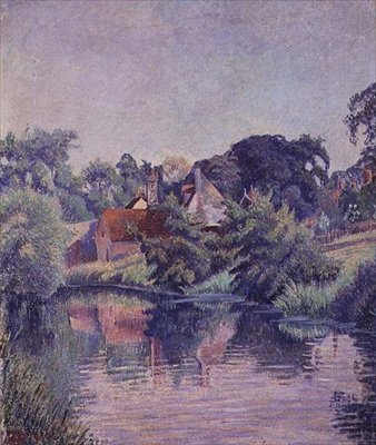 El Stour, Stratford St. Mary de Lucien Pissarro