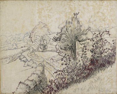 Vista de Leintwardine, 1932 de Lucien Pissarro