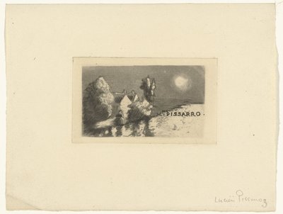 Tarjeta de visita de Madame Pissarro de Lucien Pissarro