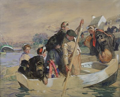 Escena bretona de Lucien Simon
