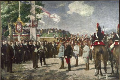 Recepción en la Porte Maillot de los mariscales Foch y Joffre, 14 de julio de Lucien Simon