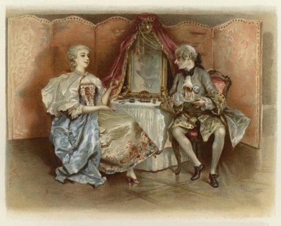 Ilustración para La Escuela del Escándalo de Lucius Rossi