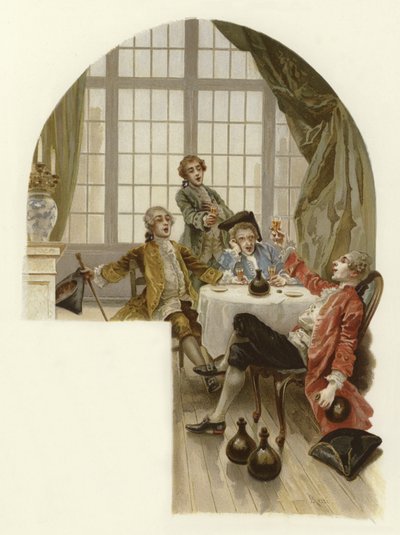 Ilustración para La escuela de escándalo de Lucius Rossi