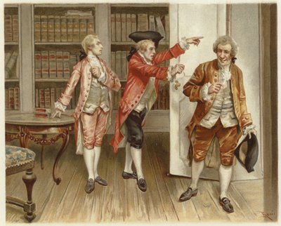Ilustración para La escuela del escándalo de Lucius Rossi